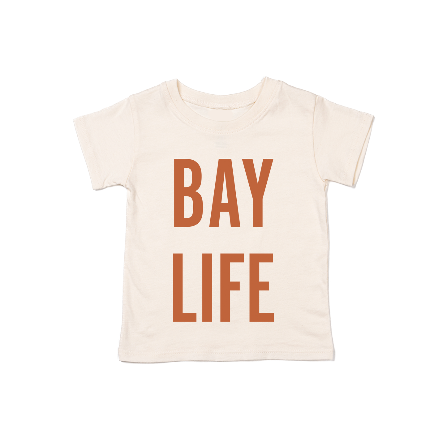 Bay Life (Rust) - Kids Tee (Natural)