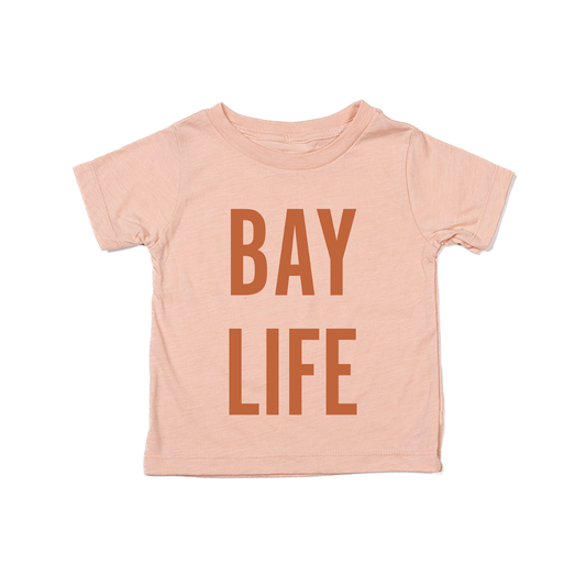 Bay Life (Rust) - Kids Tee (Peach)