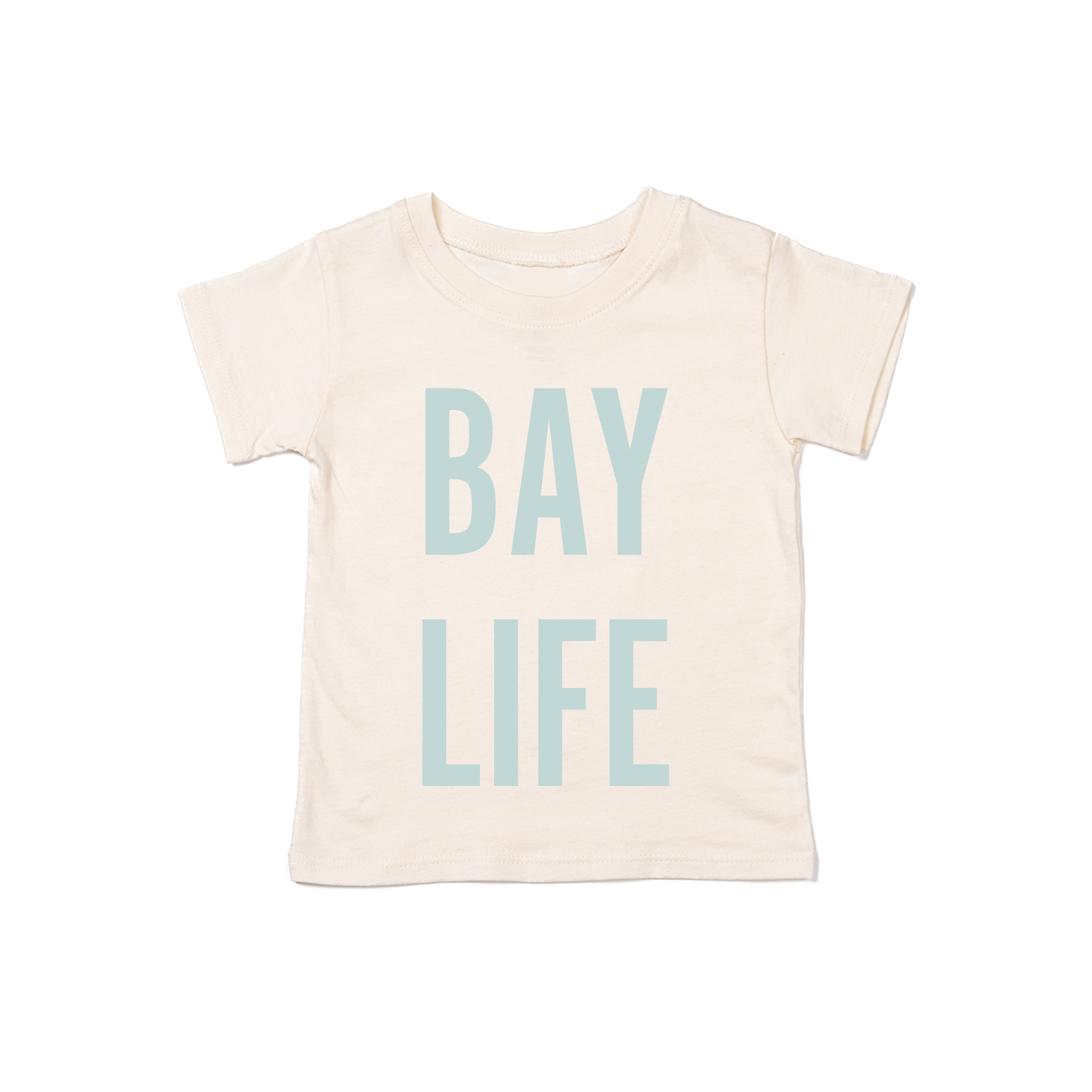 Bay Life (Sky) - Kids Tee (Natural)