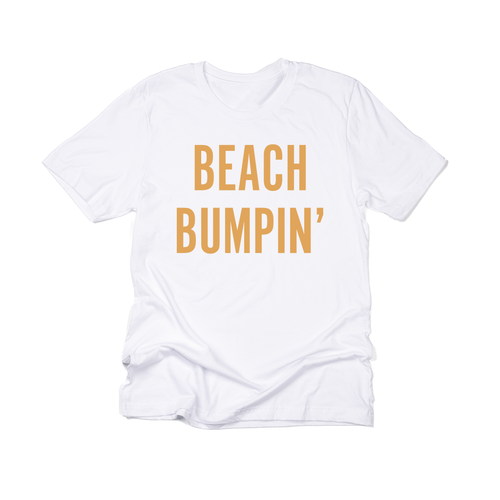Beach Bumpin' (Mustard) - Tee (White)