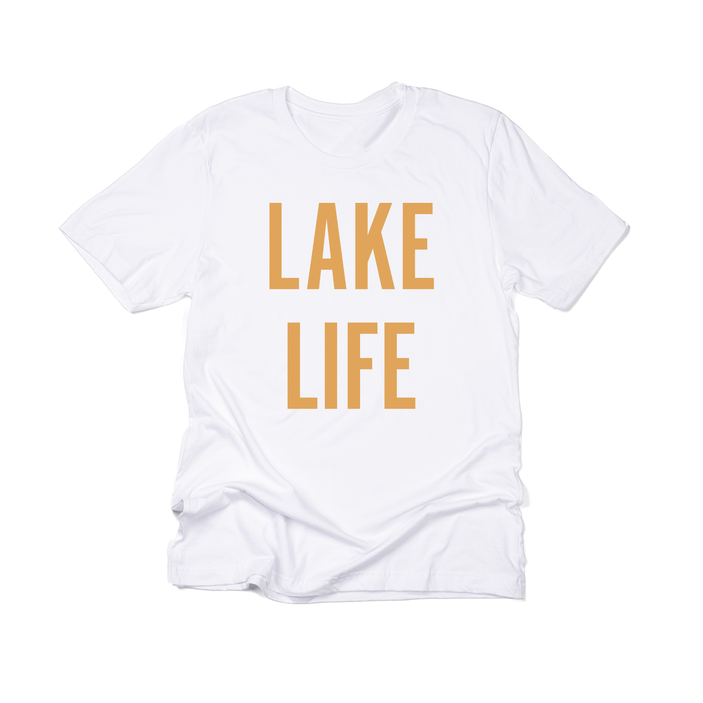 Lake Life (Mustard) - Tee (White)