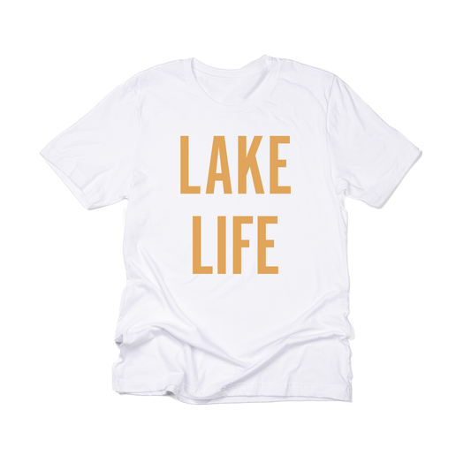 Lake Life (Mustard) - Tee (White)