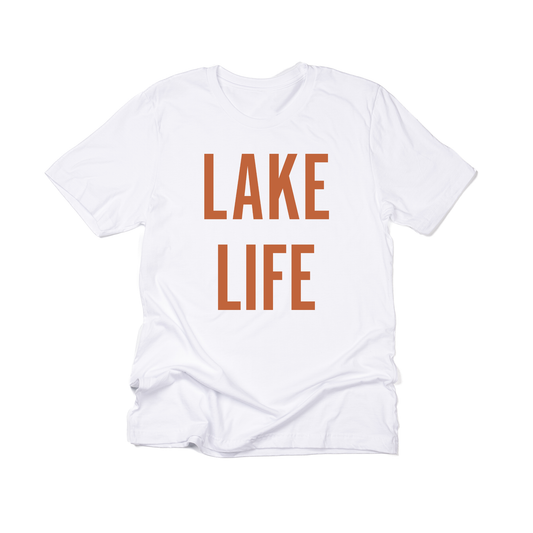 Lake Life (Rust) - Tee (White)