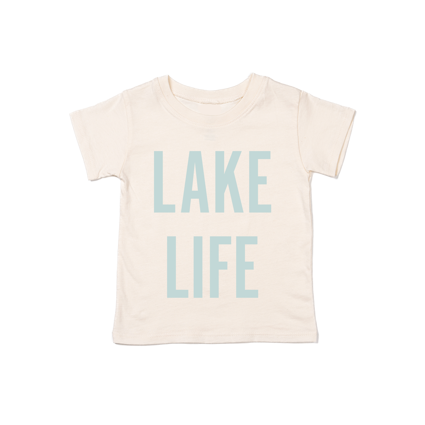 Lake Life (Sky) - Kids Tee (Natural)