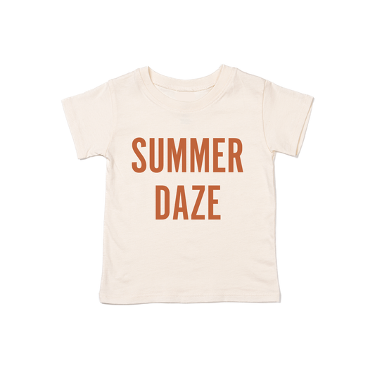 Summer Daze (Rust) - Kids Tee (Natural)