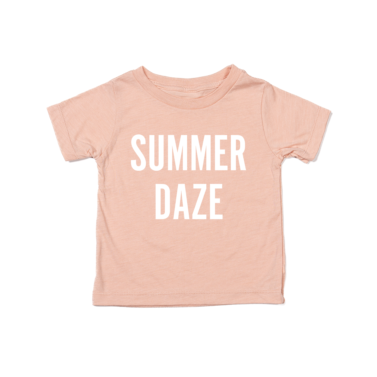 Summer Daze (White) - Kids Tee (Peach)