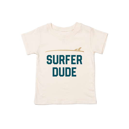 Surfer Dude (Deep Blue) - Kids Tee (Natural)