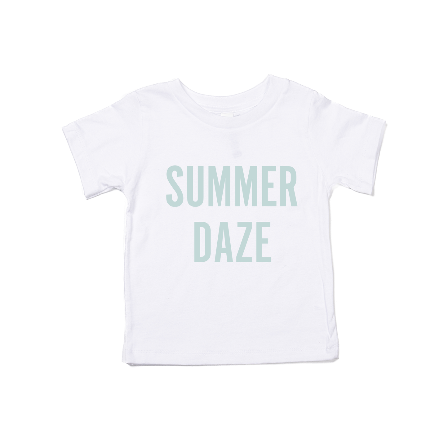 Summer Daze (Sky) - Kids Tee (White)