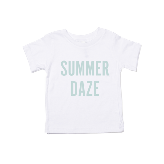 Summer Daze (Sky) - Kids Tee (White)