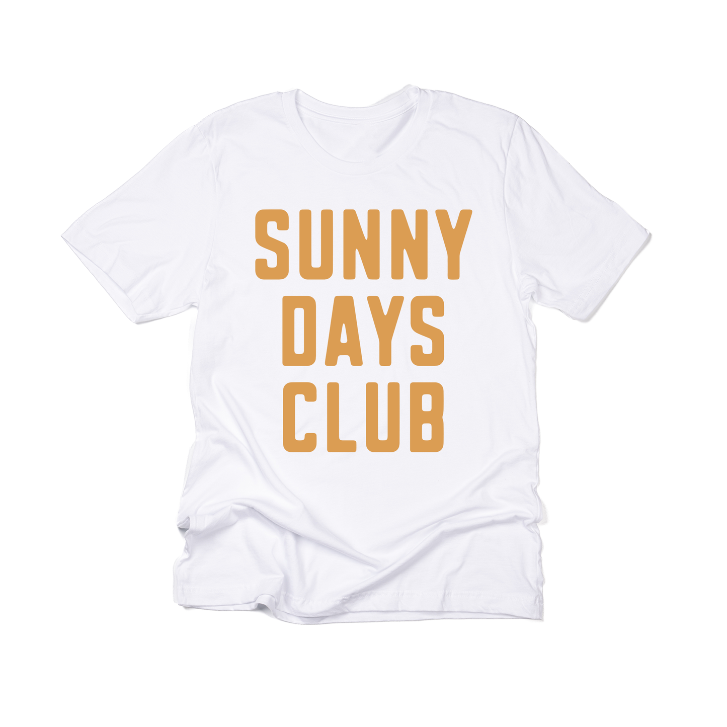 Sunny Days Club (Mustard) - Tee (Vintage White)