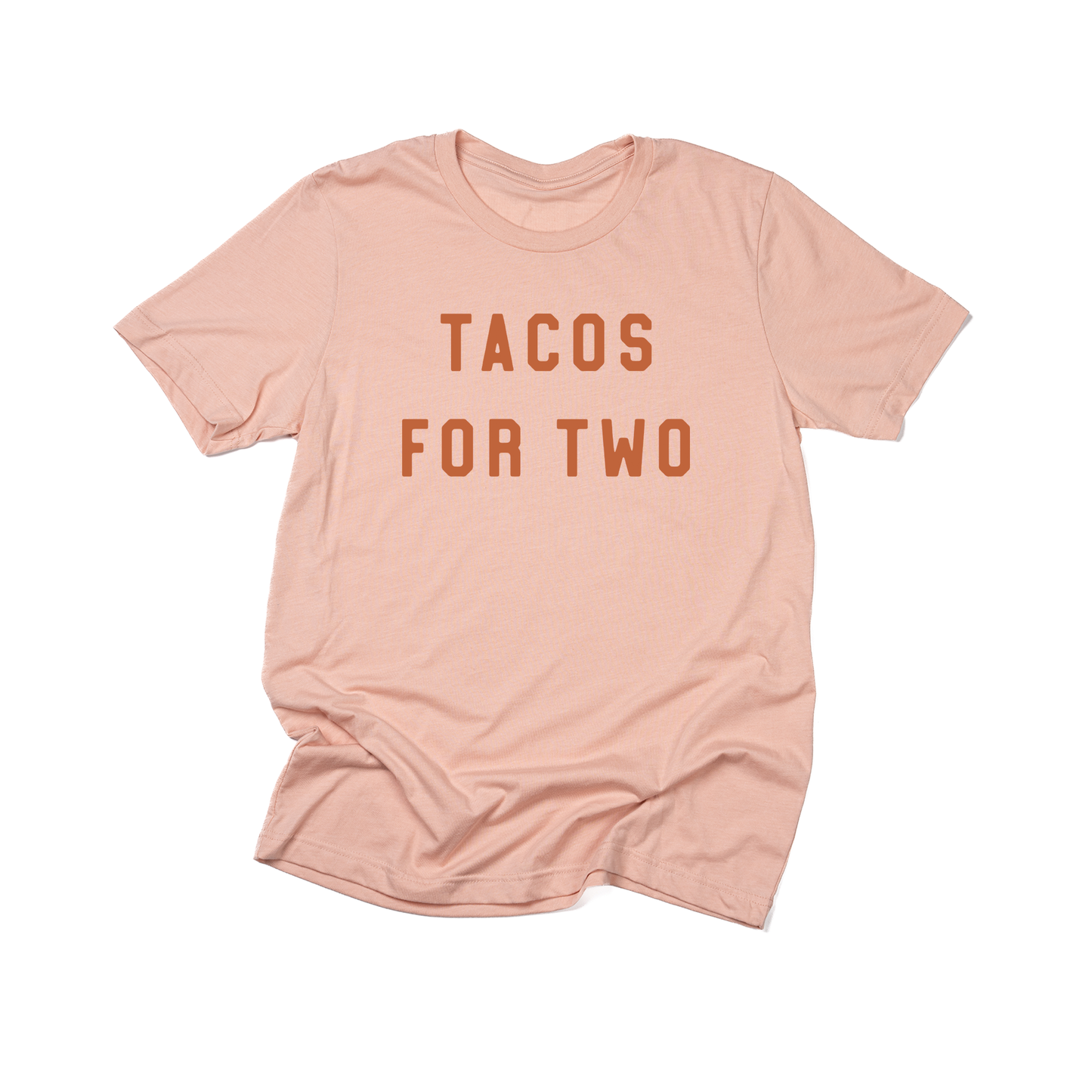 Tacos For Two (Rust) - Tee (Peach)