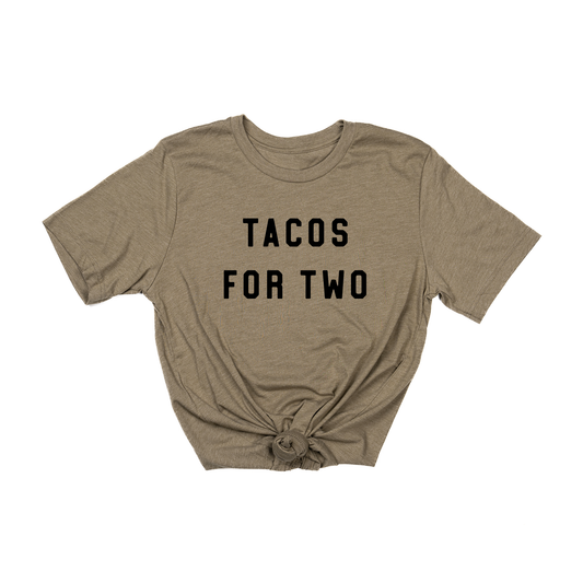 Tacos For Two (Black) - Tee (Olive)