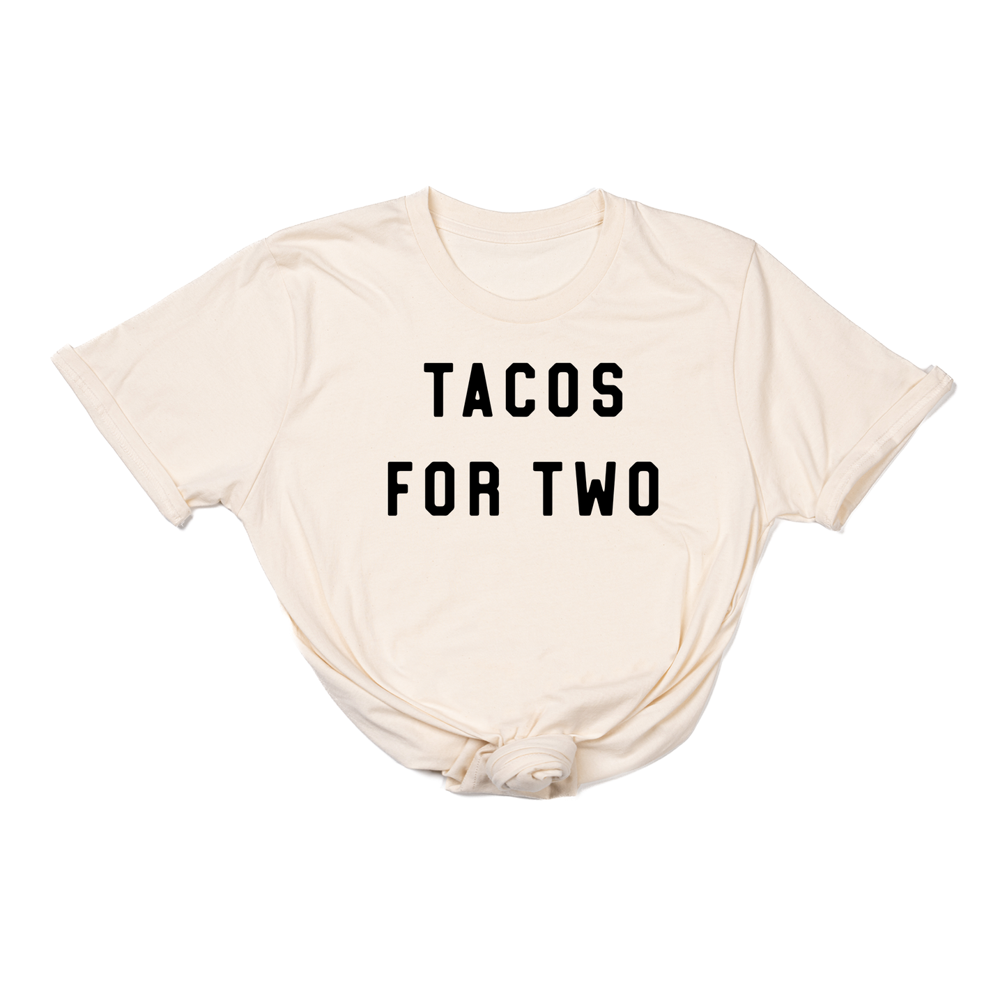 Tacos For Two (Black) - Tee (Natural)