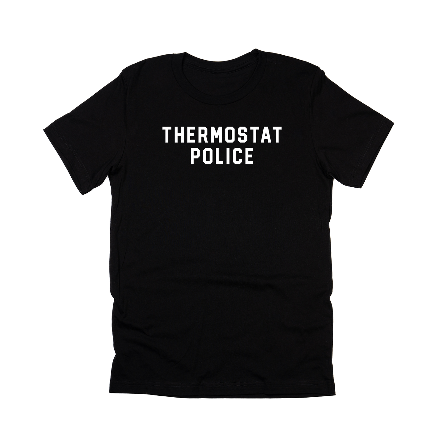 Thermostat Police (White) - Tee (Black)