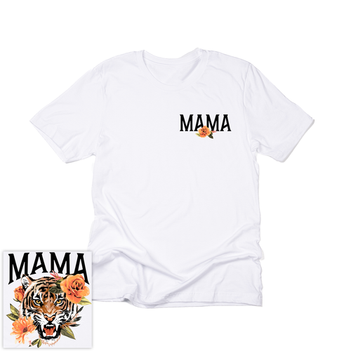 Tiger Mama (Pocket & Back) - Tee (Vintage White)