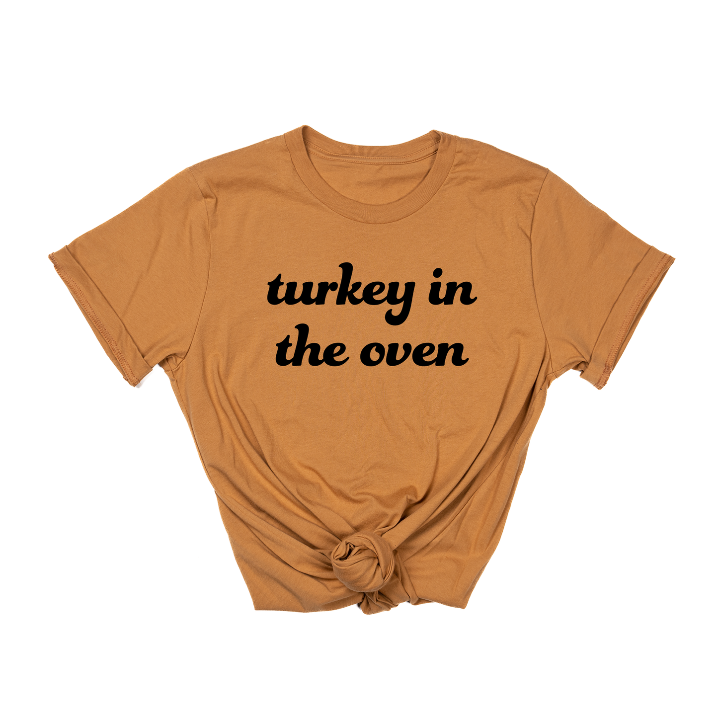 Turkey in the Oven (Black) - Tee (Camel)