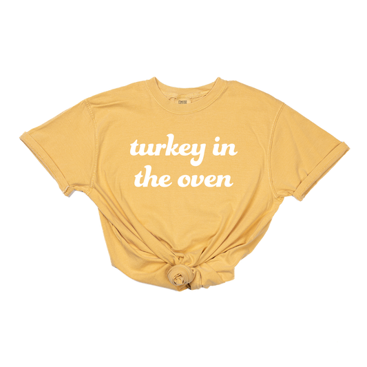 Turkey in the Oven (White) - Tee (Vintage Mustard, Short Sleeve)