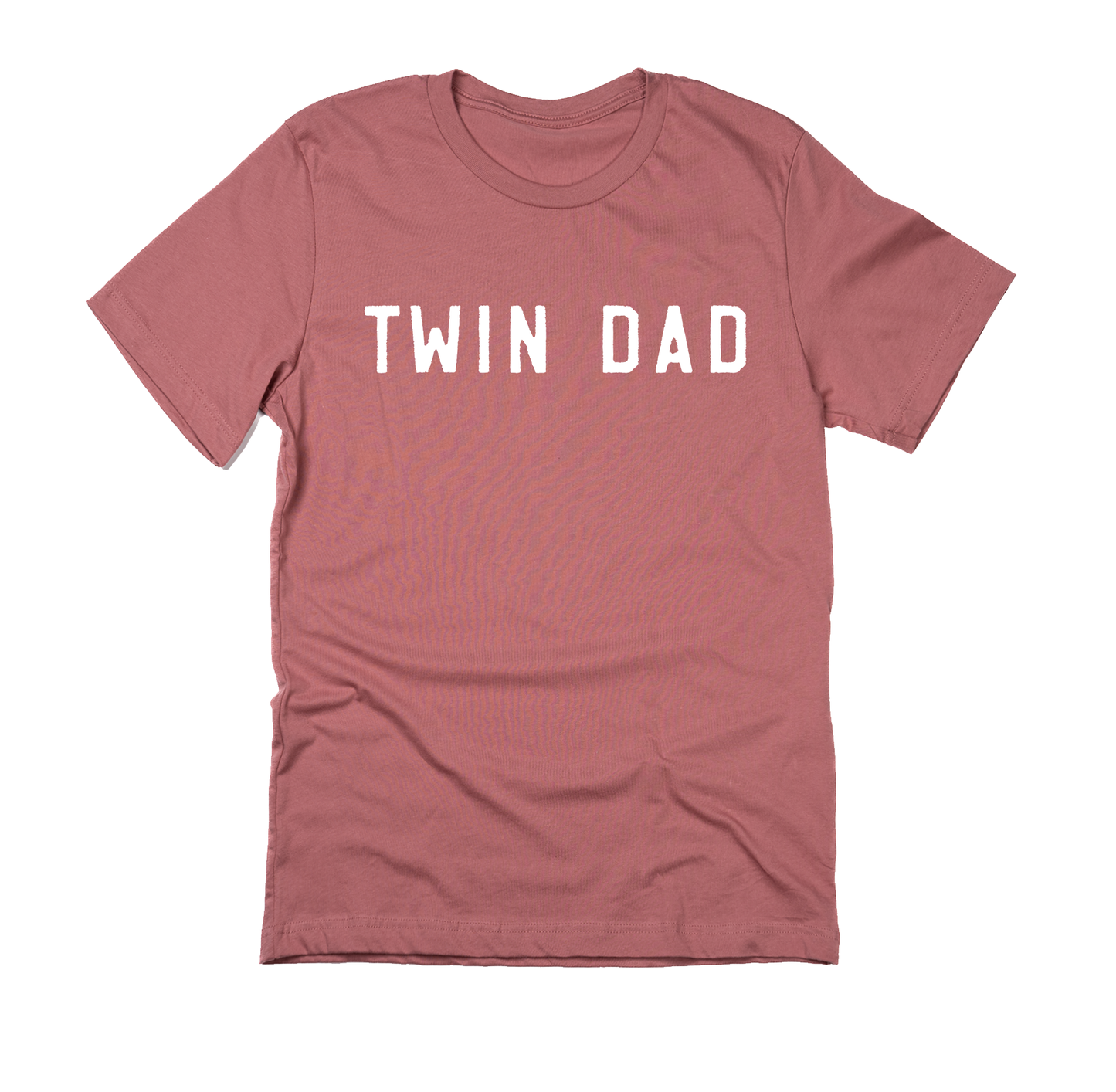 Twin Dad (White) - Tee (Mauve)