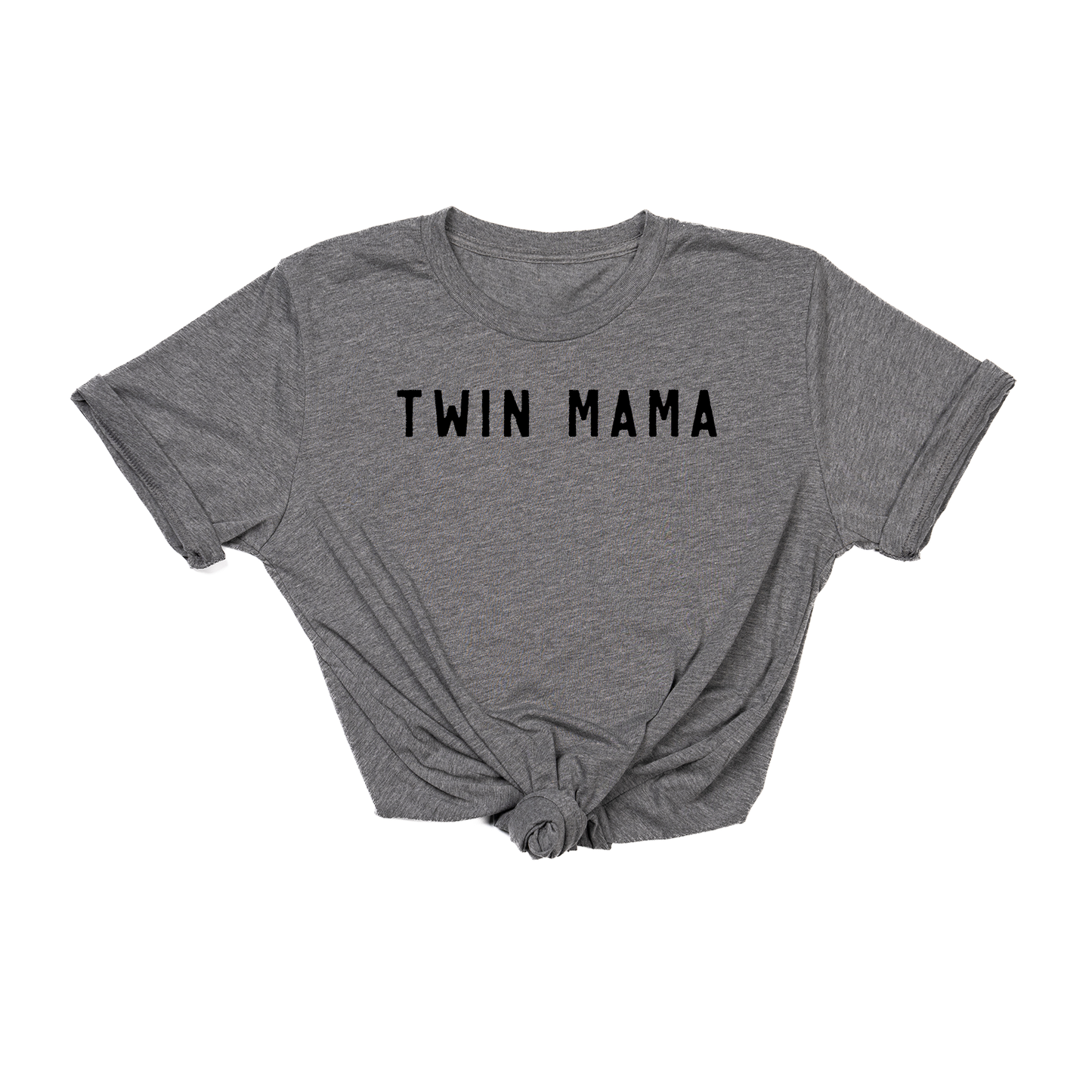 Twin Mama (Black) - Tee (Gray)