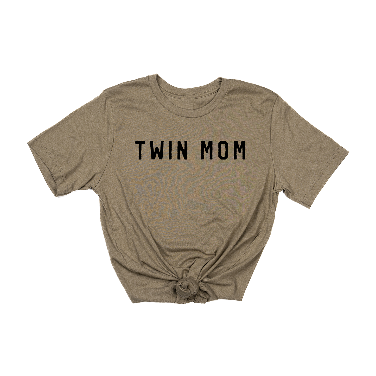 Twin Mom (Black) - Tee (Olive)