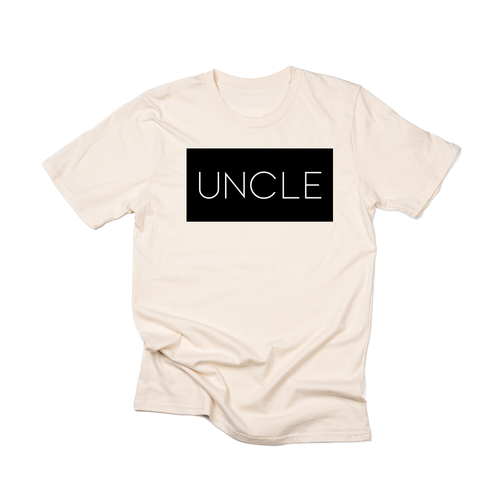 Uncle (Boxed Collection, Black Box/White Text, Across Front) - Tee (Natural)