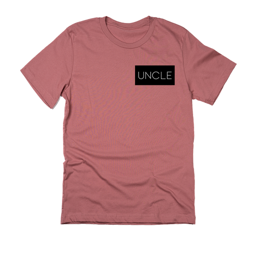 Uncle (Boxed Collection, Pocket, Black Box/White Text) - Tee (Mauve)