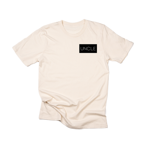 Uncle (Boxed Collection, Pocket, Black Box/White Text) - Tee (Natural)