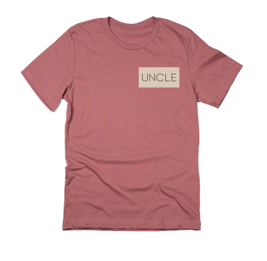 Uncle (Boxed Collection, Pocket, Stone Box/Black Text) - Tee (Mauve)