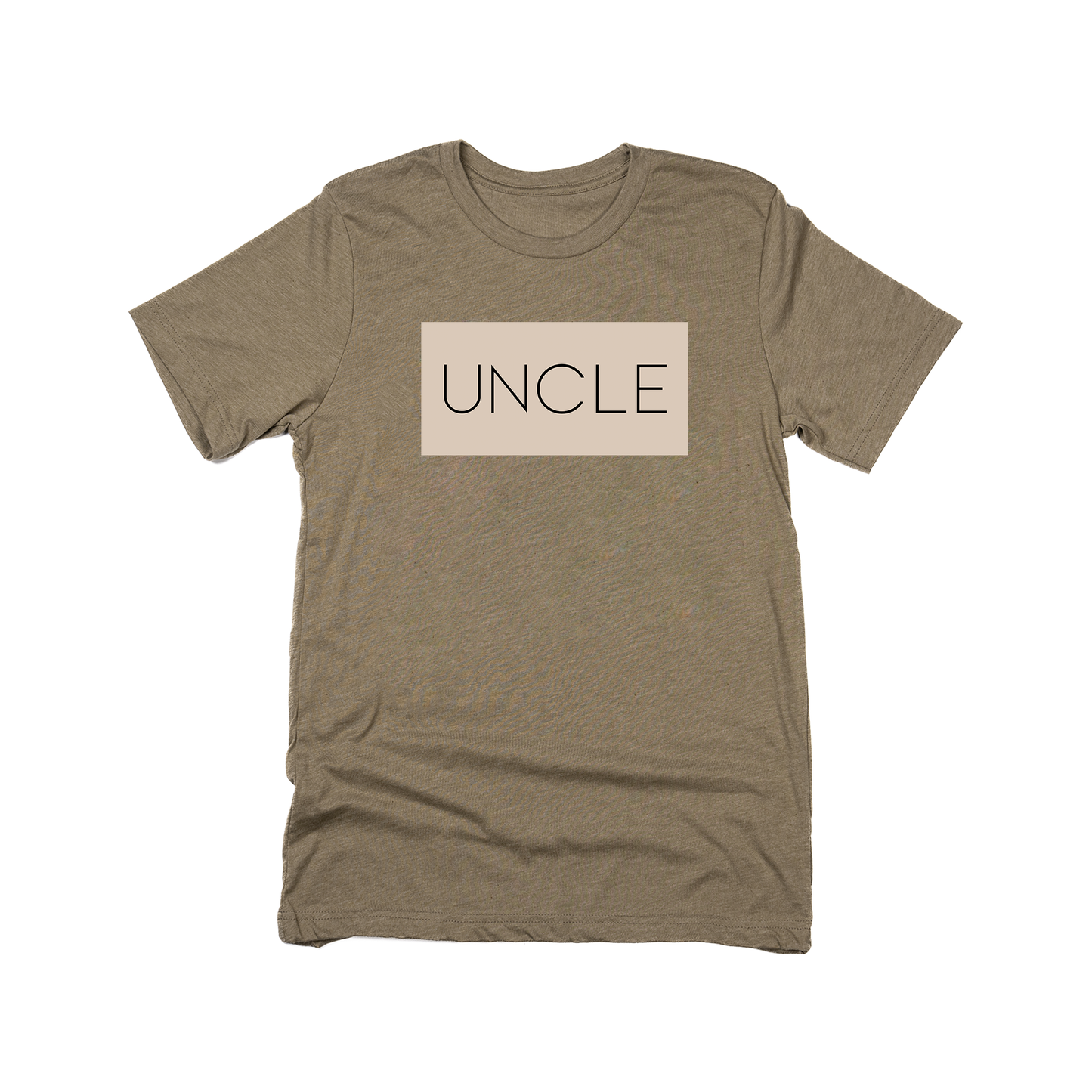Uncle (Boxed Collection, Stone Box/Black Text, Across Front) - Tee (Olive)