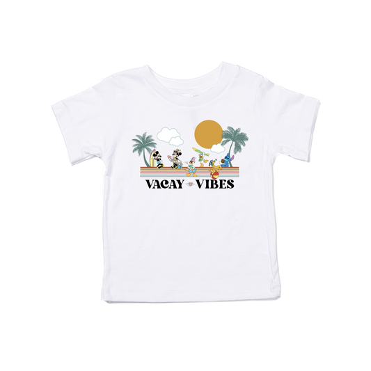 Vacay Vibes Magic Mouse - Kids Tee (White)