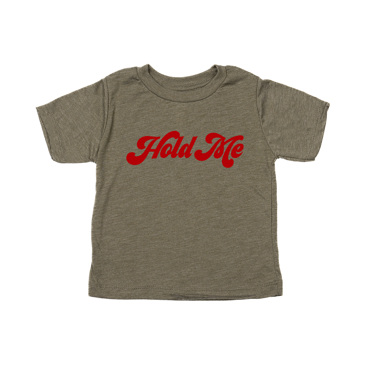 Hold Me (Red) - Kids Tee (Olive)