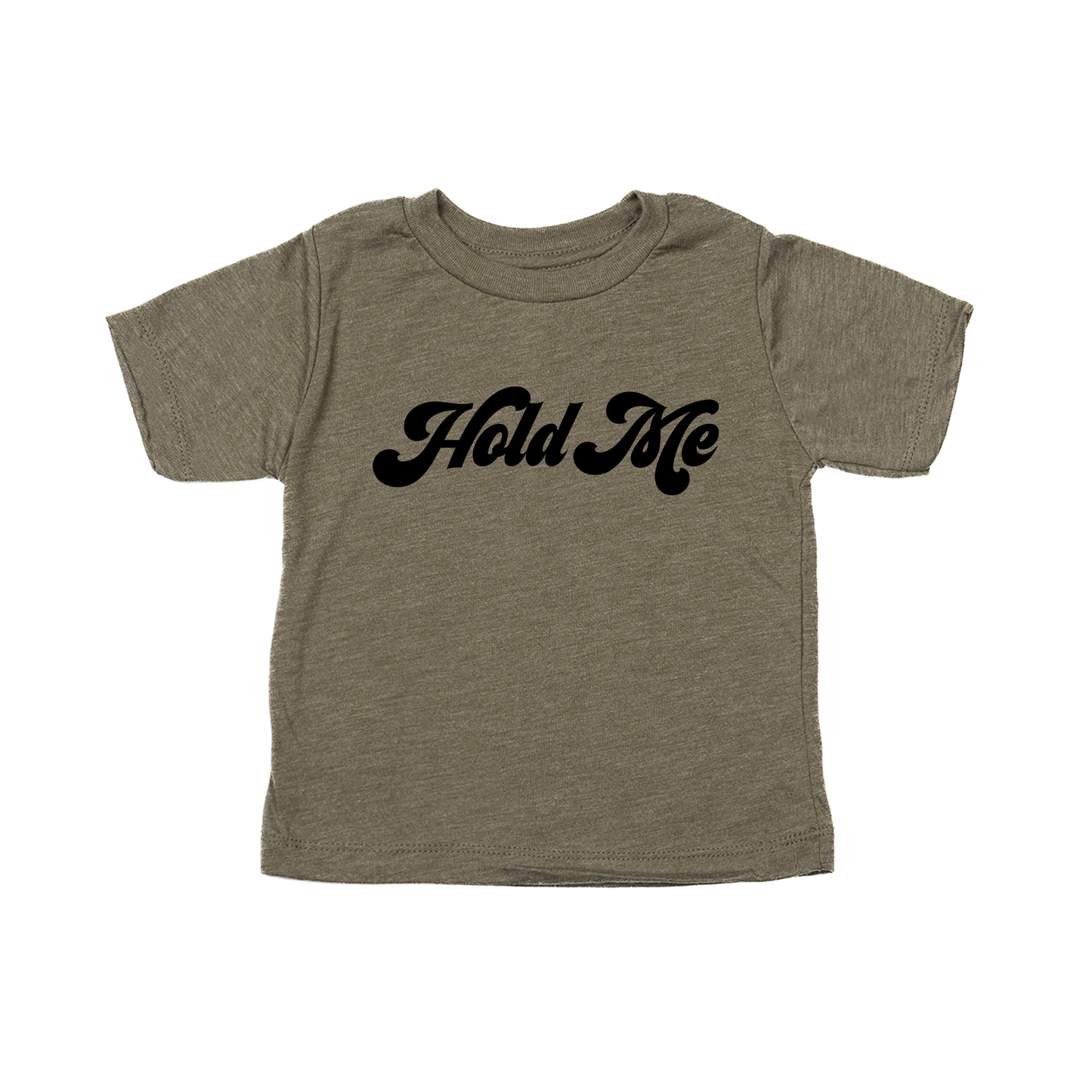 Hold Me (Black) - Kids Tee (Olive)