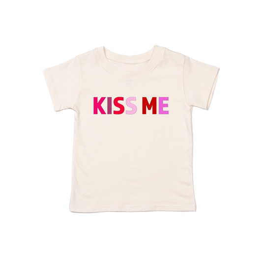 KISS ME (Valentine's) - Kids Tee (Natural)