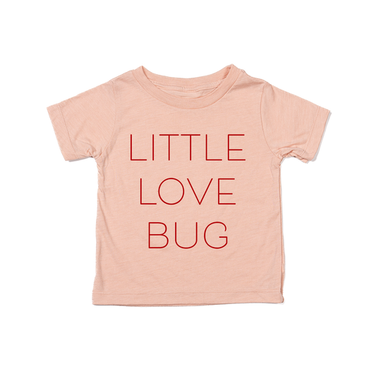 LITTLE LOVE BUG (Red) - Kids Tee (Peach)