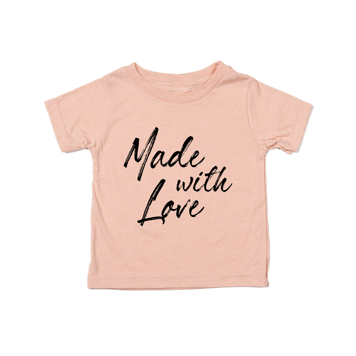 Made With Love - Kids Tee (Peach)