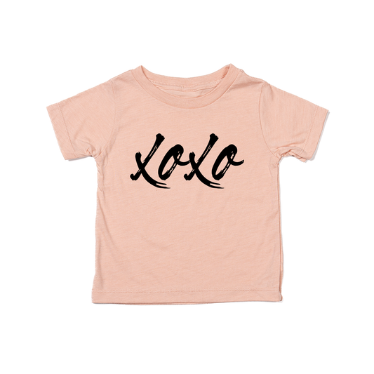 XOXO (Handwritten) - Kids Tee (Peach)