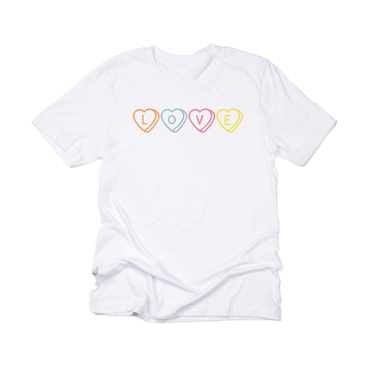 Love (Conversation Hearts) - Tee (White)