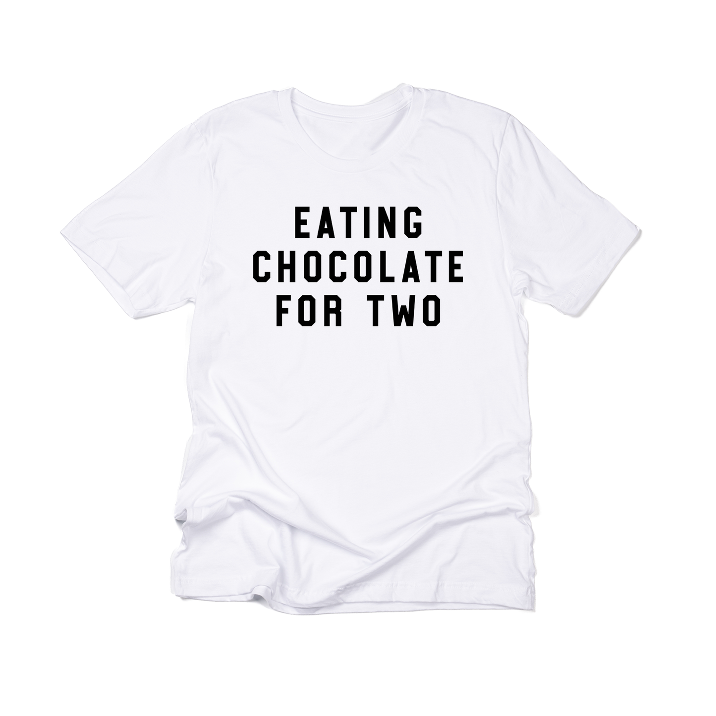 Eating Chocolate for Two (Black) - Tee (White)