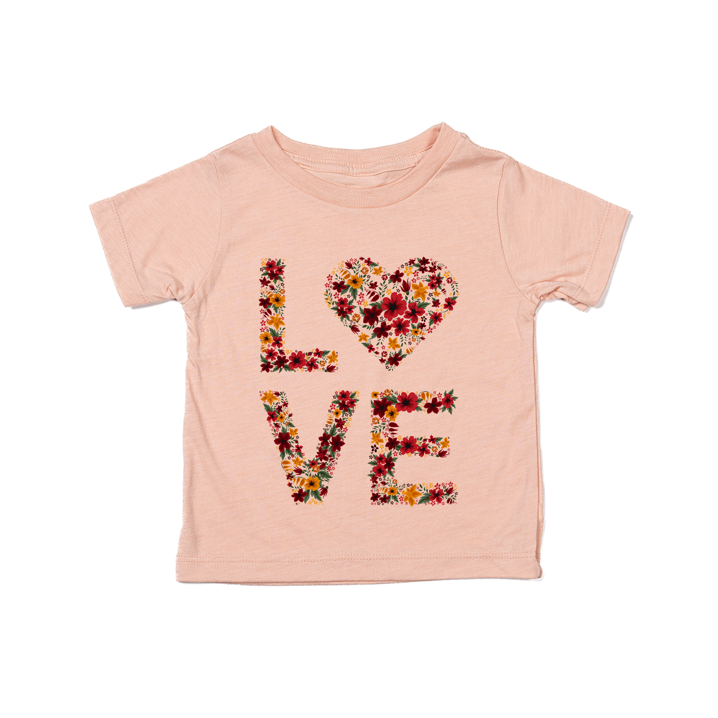 Love Floral - Kids Tee (Peach)