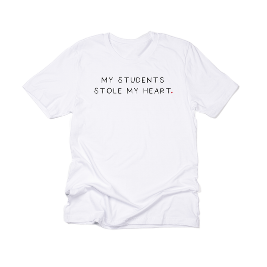 My Students Stole My Heart (Black) - Tee (White)