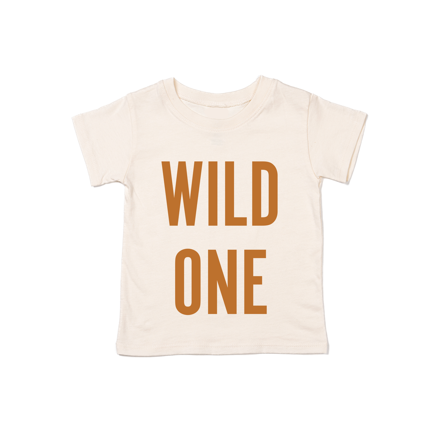 WILD ONE (Camel) - Kids Tee (Natural)