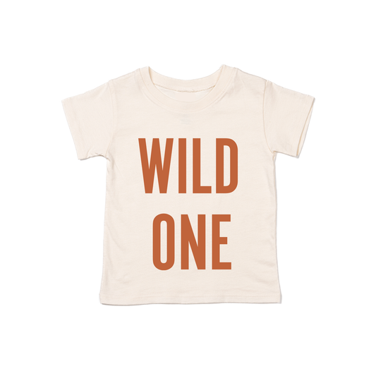 WILD ONE (Rust) - Kids Tee (Natural)