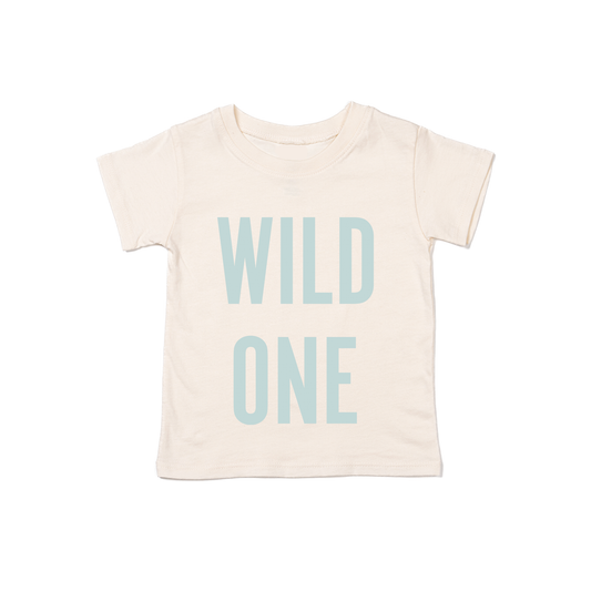 WILD ONE (Sky) - Kids Tee (Natural)