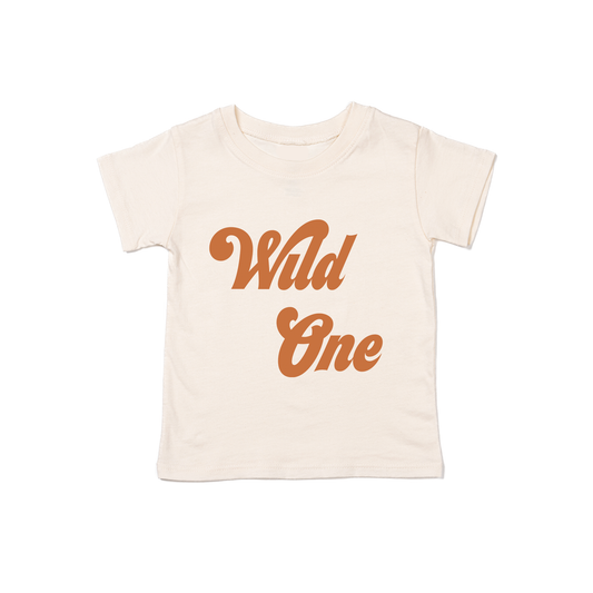 Wild One (Retro, Burnt Orange) - Kids Tee (Natural)