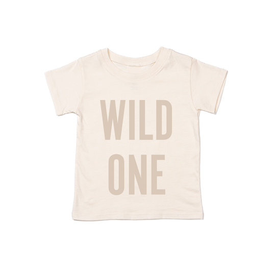 WILD ONE (Stone) - Kids Tee (Natural)