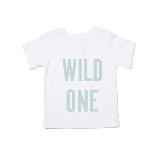 WILD ONE (Sky) - Kids Tee (White)