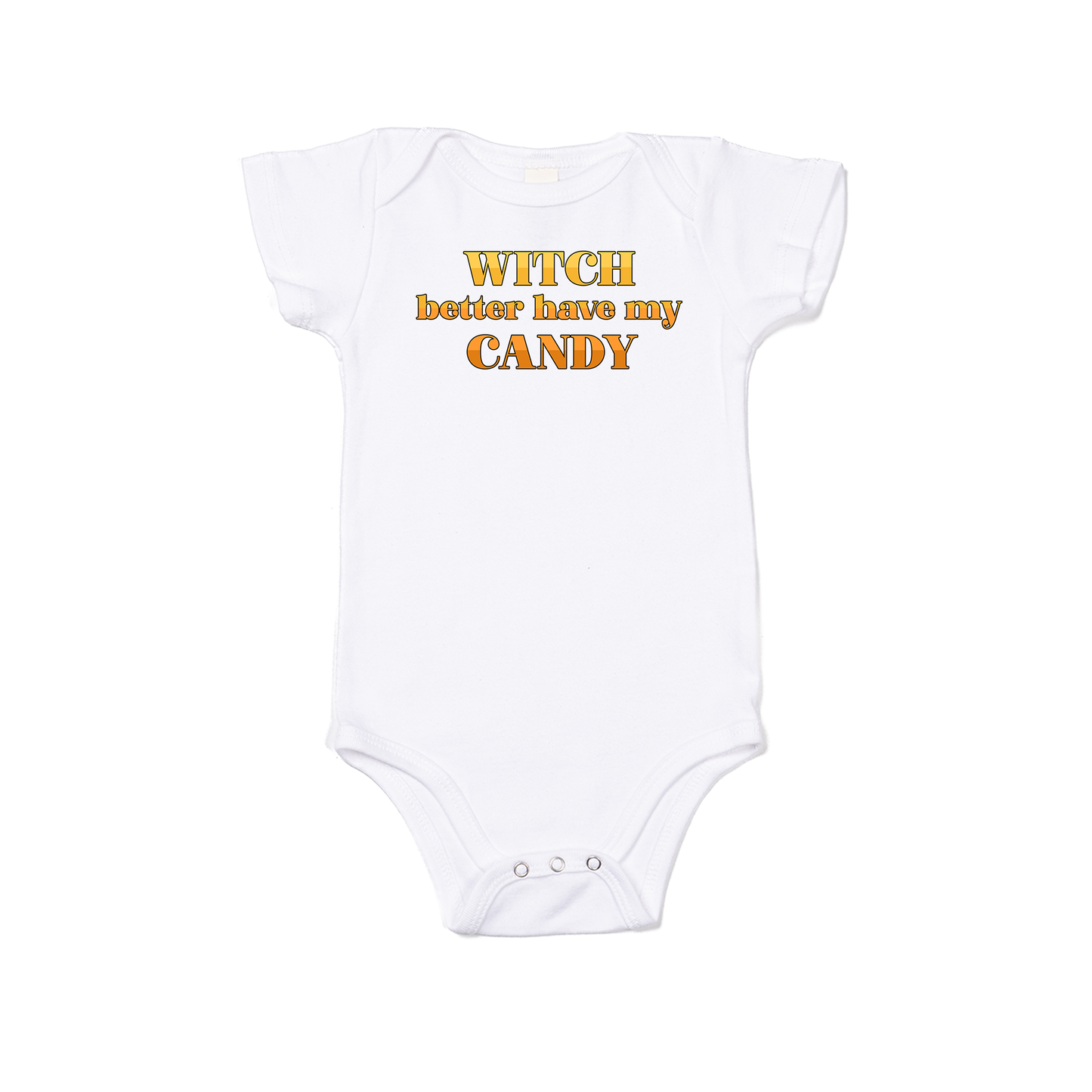 Witch Better Have My Candy - Bodysuit (White, Short Sleeve)