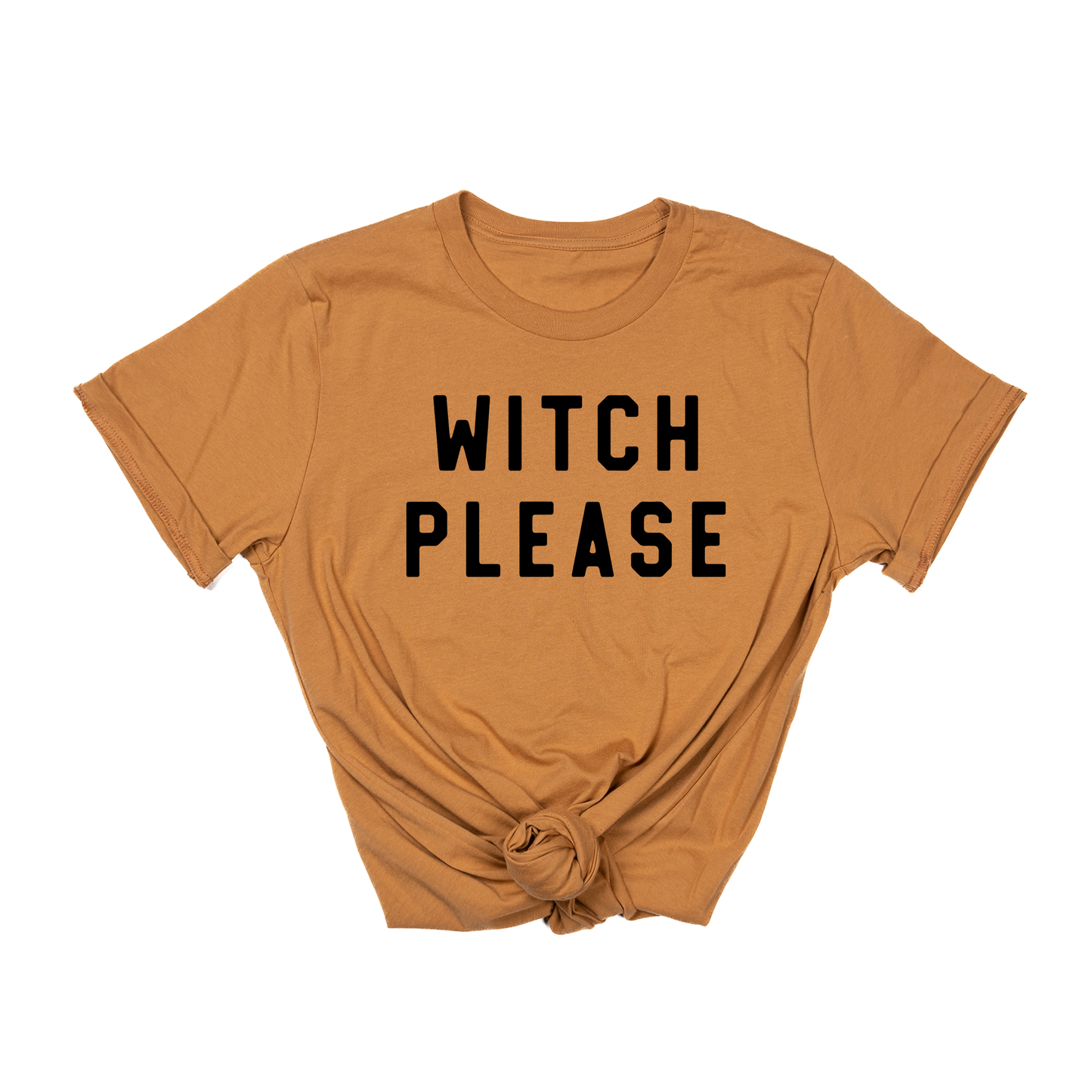Witch Please (Black) - Tee (Camel)
