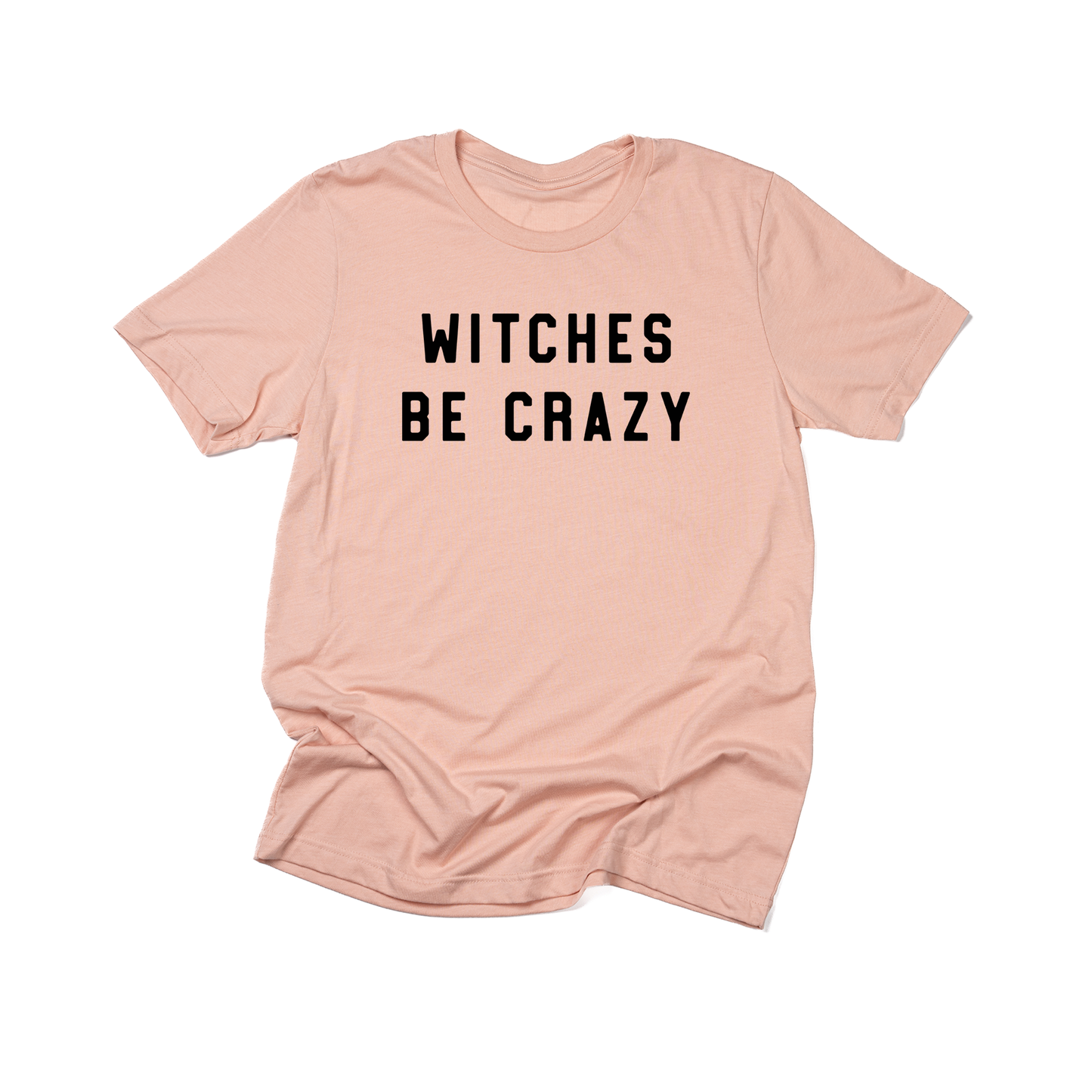 Witches Be Crazy (Black) - Tee (Peach)
