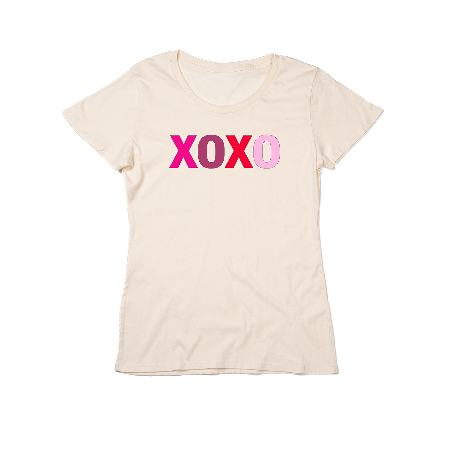 XOXO - Women's Fitted Tee (Natural)